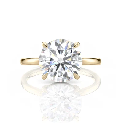 Inel de Logodnǎ – Moissanite Rotund Simplicity