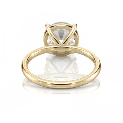Inel de Logodnǎ – Moissanite Rotund Simplicity