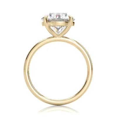 Inel de Logodnǎ – Moissanite Rotund Simplicity