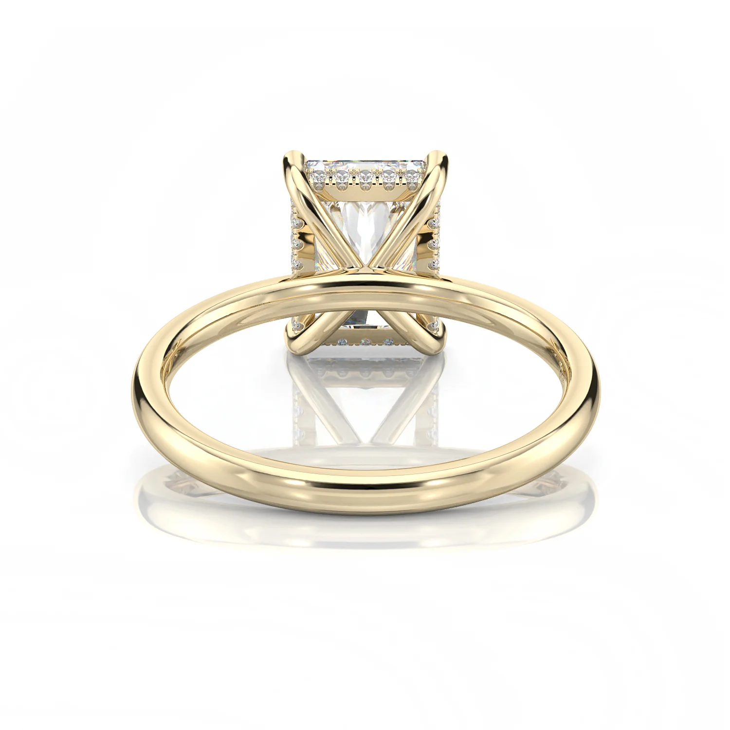 Radiant Hidd Halo Inel vazut din spate