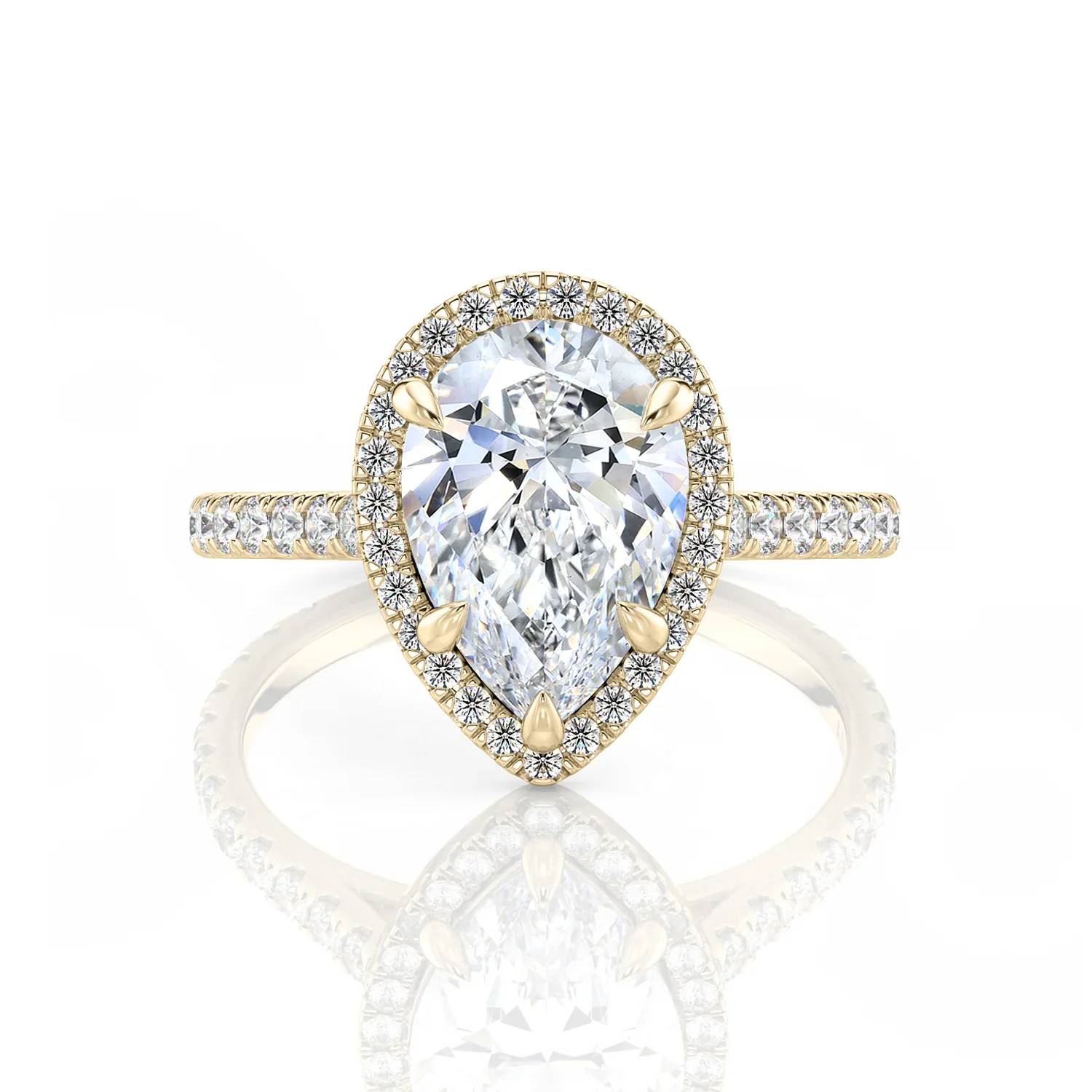 Pear Halo Inel vazut din fata